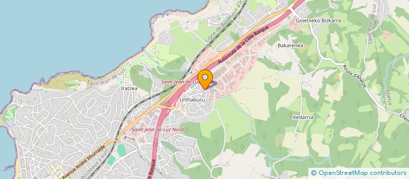localisation de l'entreprise ETXE ONA PIZZA à SAINT-JEAN-DE-LUZ