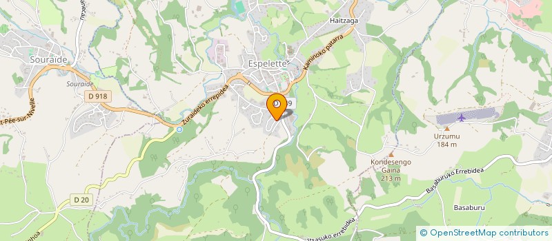 localisation de l'entreprise ETXE POLITA  ESPELETTE