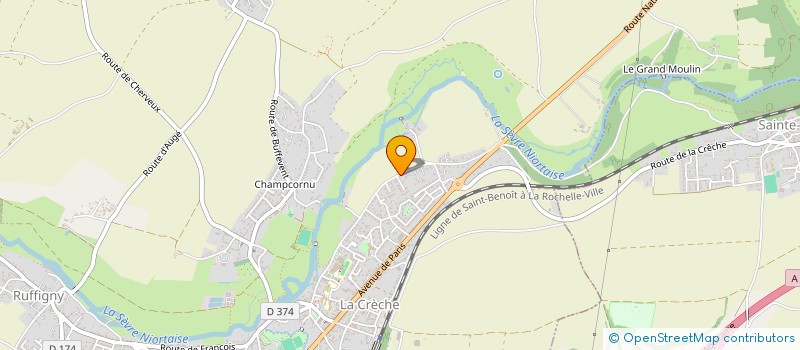 localisation de l'entreprise ETXE TIMORES  LA CRECHE