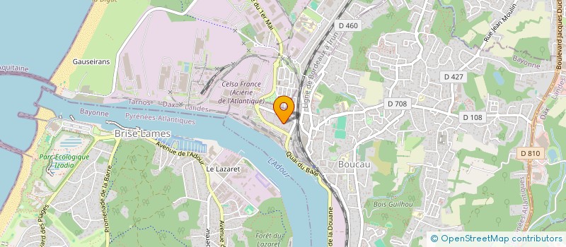 localisation de l'entreprise ETXE TXIKI  BOUCAU