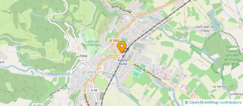 localisation de l'entreprise ETXEA  TULLINS