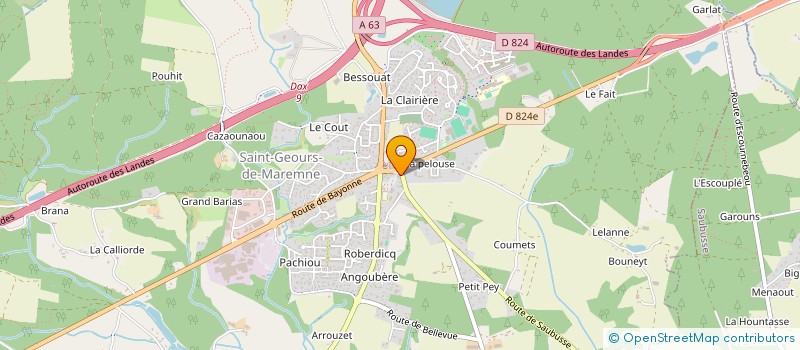 localisation de l'entreprise ETXEA  SAINT-GEOURS-DE-MAREMNE