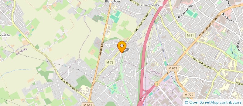 localisation de l'entreprise ETXEA DELAISSEZ à RONCQ