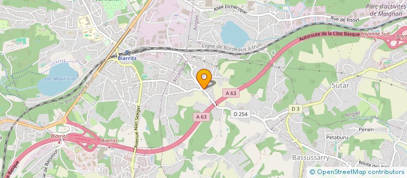 localisation de l'entreprise ETXEA REKIN  ARCANGUES