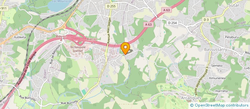 localisation de l'entreprise ETXEA VTC  ARCANGUES