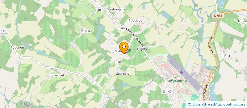 localisation de l'entreprise ETXEANOSTE  CAUPENNE-D'ARMAGNAC