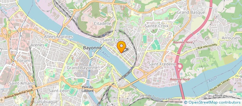 localisation de l'entreprise ETXEGINTZA à BAYONNE