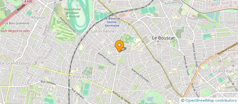 localisation de l'entreprise ETXEGO  LE BOUSCAT