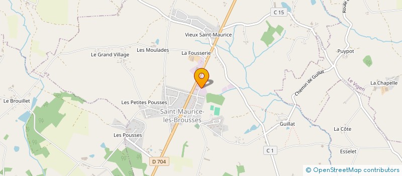 localisation de l'entreprise ETXEKANDERIA à SAINT-MAURICE-LES-BROUSSES