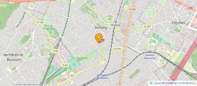 localisation de l'entreprise ETXEKOAK MANON à ANTONY