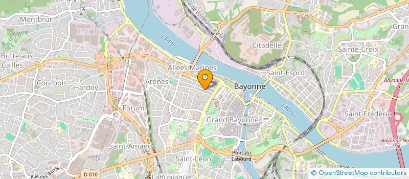 localisation de l'entreprise ETXEPARE à BAYONNE