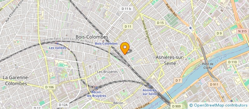 localisation de l'entreprise ETXERA à ASNIERES-SUR-SEINE