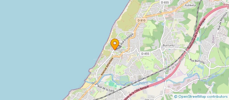 localisation de l'entreprise ETXERAMARA à BIDART
