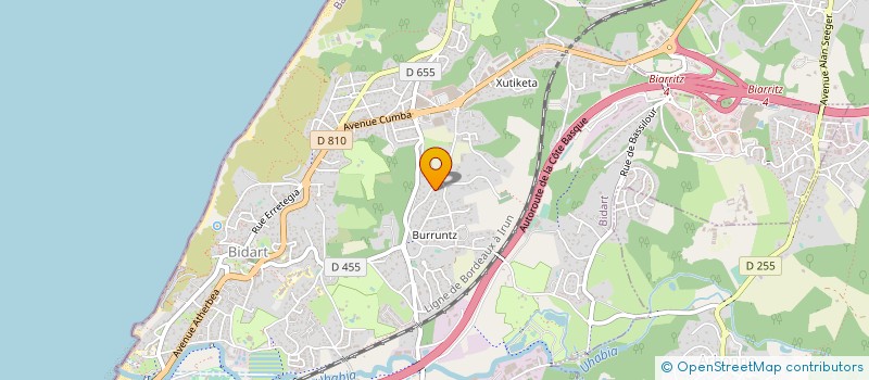 localisation de l'entreprise ETXETERRA  BIDART