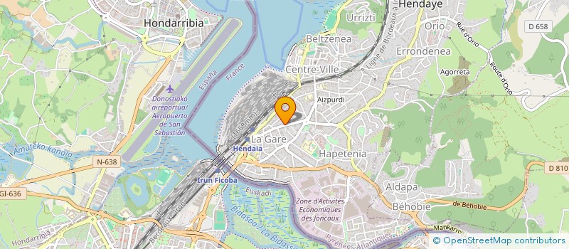 localisation de l'entreprise ETXETONIC à BAYONNE