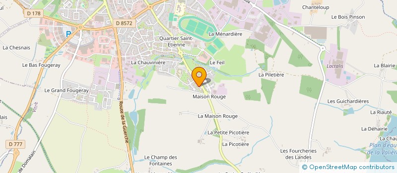 localisation de l'entreprise ETXETXOA  VITRE