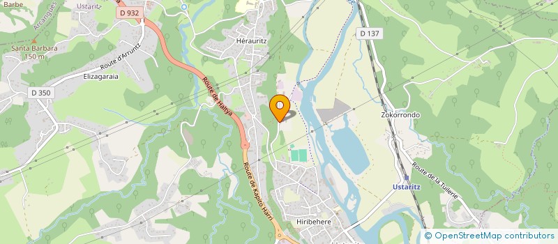 localisation de l'entreprise ETXEZAHAR  USTARITZ