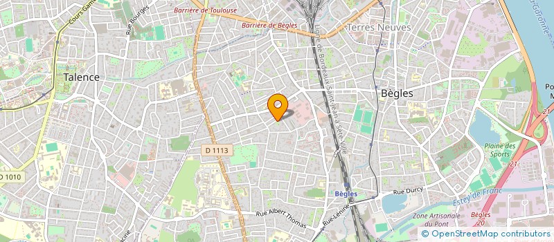 localisation de l'entreprise ETXOLA à BEGLES