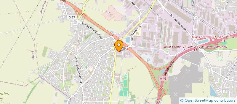 localisation de l'entreprise ETXOLA à CORBAS