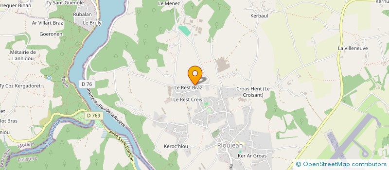 localisation de l'entreprise ETYC à MORLAIX