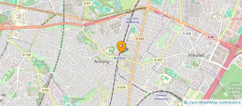 localisation de l'entreprise ETYLENE à ANTONY
