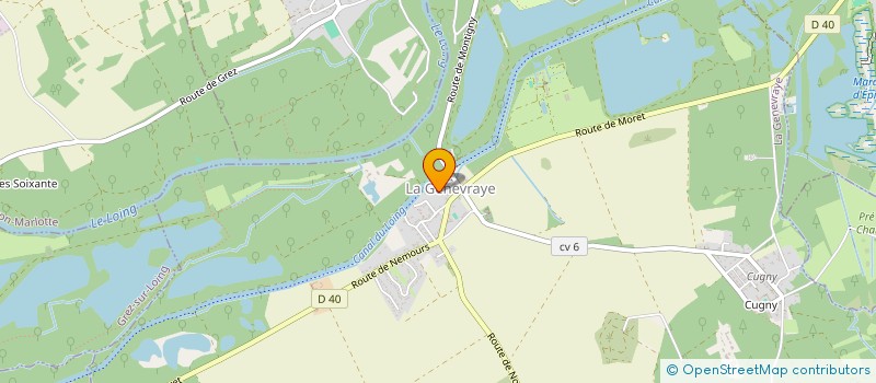 localisation de l'entreprise ETYX  LA GENEVRAYE