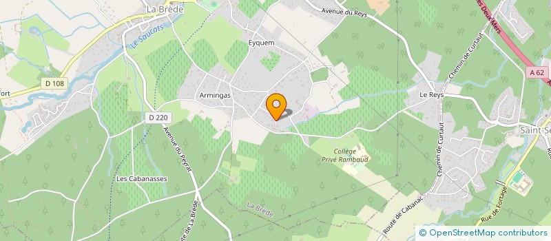 localisation de l'entreprise EU CHEZ NOF  LA BREDE