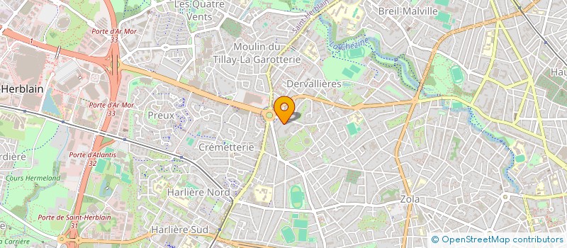 localisation de l'entreprise EU INDUS à NANTES