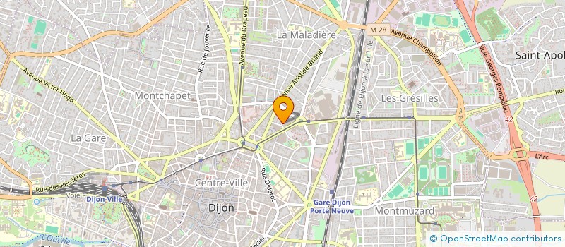 localisation de l'entreprise EUBIO GROUPE à DIJON