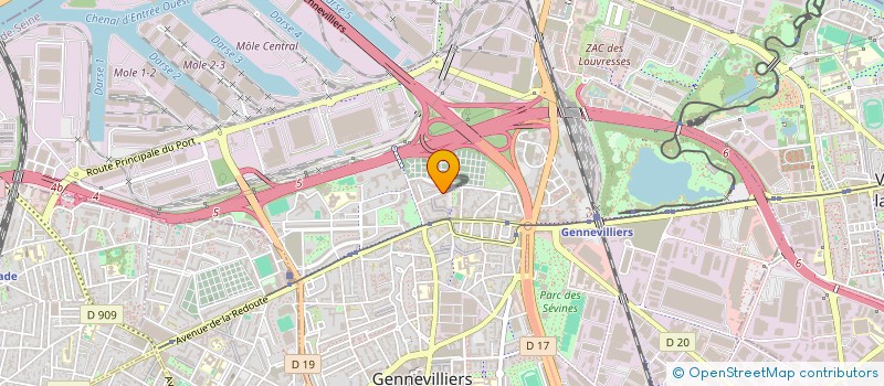 localisation de l'entreprise EUC FRANCE à GENNEVILLIERS