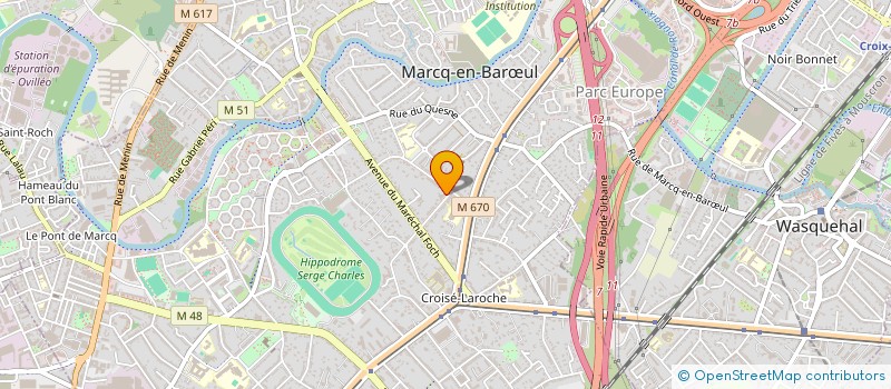localisation de l'entreprise EUCA  MARCQ-EN-BARUL