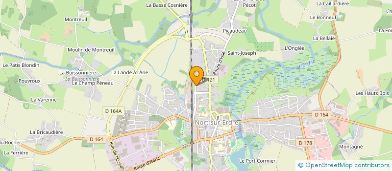 localisation de l'entreprise EUCALYPTUS  NORT-SUR-ERDRE