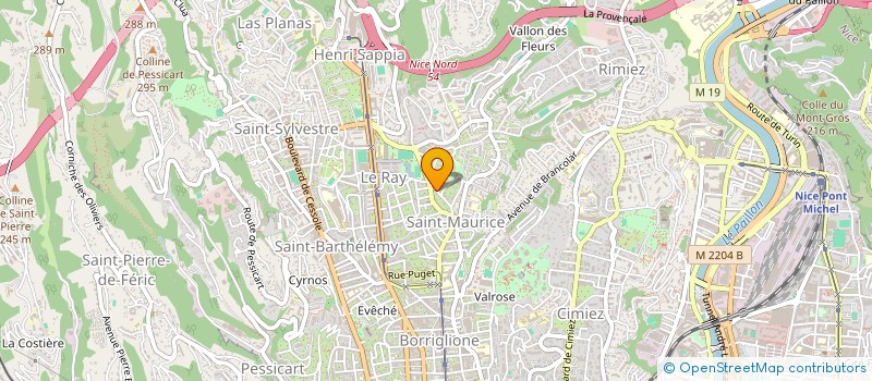 localisation de l'entreprise EUCALYPTUS à NICE