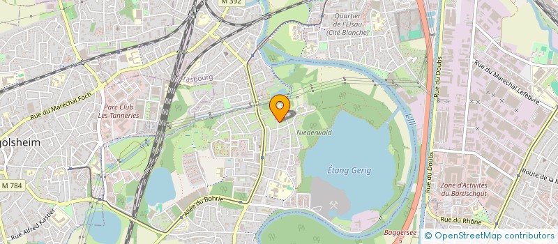 localisation de l'entreprise EUCAVI  OSTWALD