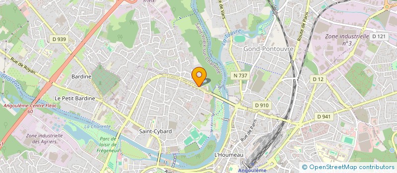 localisation de l'entreprise EUCHER OPTIQUE à SAINT-YRIEIX-SUR-CHARENTE