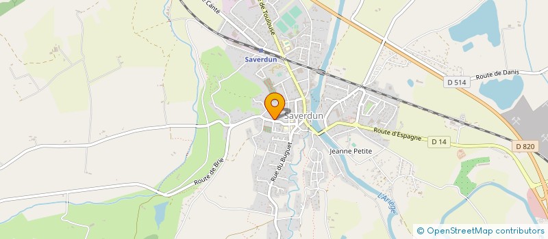 localisation de l'entreprise EUCLEIA OCCITANIE à SAVERDUN