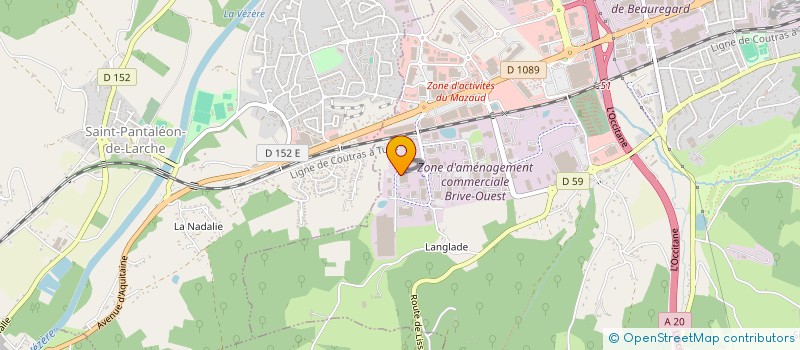 localisation de l'entreprise EUCLIDE 19-42  BRIVE-LA-GAILLARDE