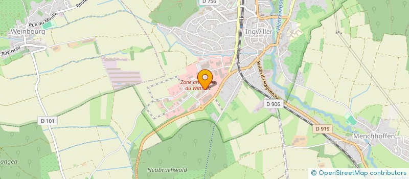 localisation de l'entreprise EUCLIDE  INGWILLER