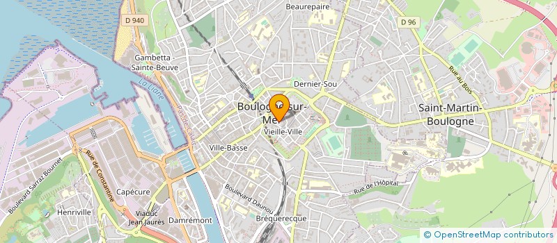 localisation de l'entreprise EUCOPAL à BOULOGNE-SUR-MER