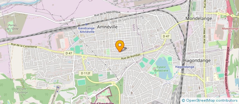 localisation de l'entreprise EUCOPRIX à AMNEVILLE