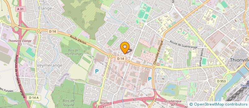 localisation de l'entreprise EUCOSIDER-FRANCE à THIONVILLE