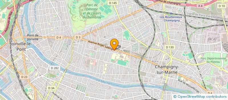 localisation de l'entreprise EUDAEMON à CHAMPIGNY-SUR-MARNE