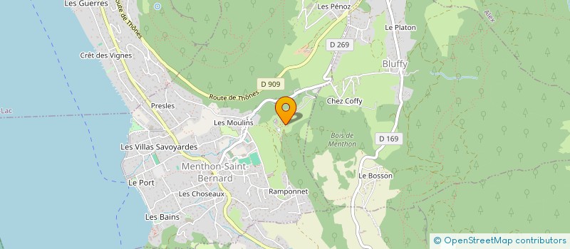 localisation de l'entreprise EUDELE  BLUFFY