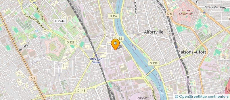 localisation de l'entreprise EUDENSE SCI  VITRY-SUR-SEINE