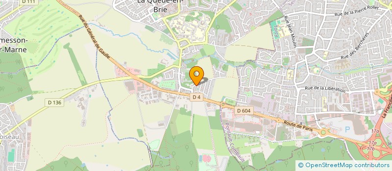 localisation de l'entreprise EUDES DRIVER  LA QUEUE-EN-BRIE