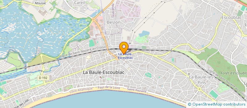 localisation de l'entreprise EUDESA (EUROPEEN DECORATION AND SANITARY) à LA BAULE-ESCOUBLAC