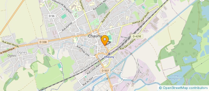 localisation de l'entreprise EUDEXPERT à CHAUNY