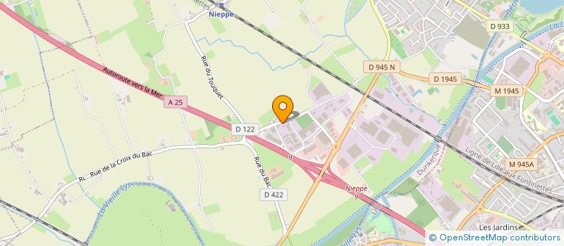 localisation de l'entreprise EUDIS ENVIRONNEMENT à NIEPPE