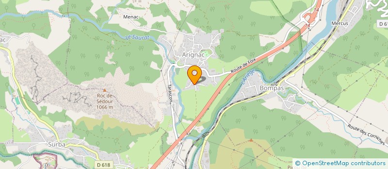 localisation de l'entreprise EUDO à ARIGNAC