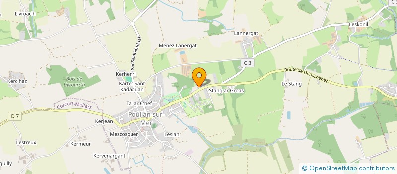 localisation de l'entreprise EUDOXIA FINANCE  POULLAN SUR MER